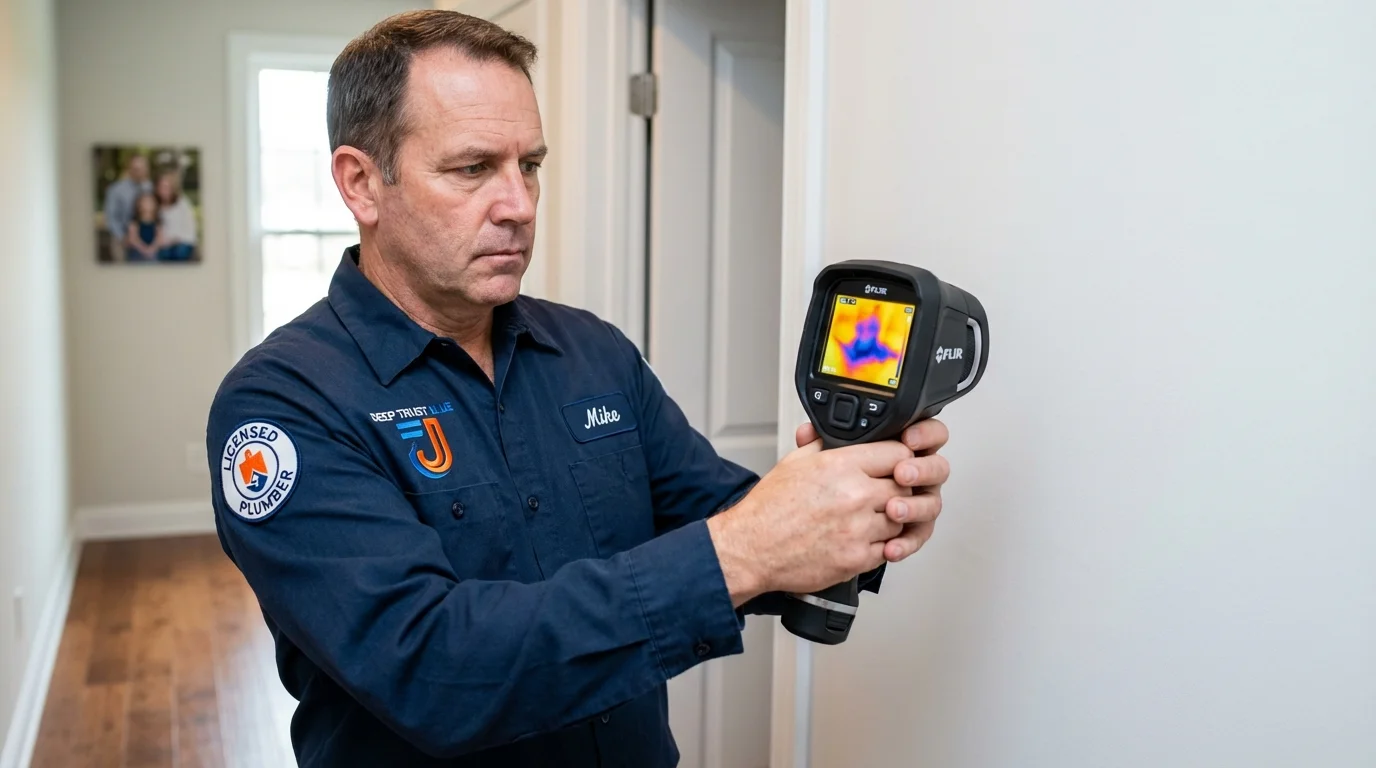 Thermal imaging leak detection by Johns Plumbing LLC in Ranchos de Taos